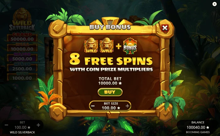 Wild Silverback - memicu putaran Free Spins