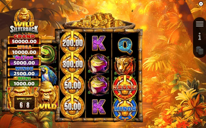 Wild Silverback - layar permainan selama Free Spins